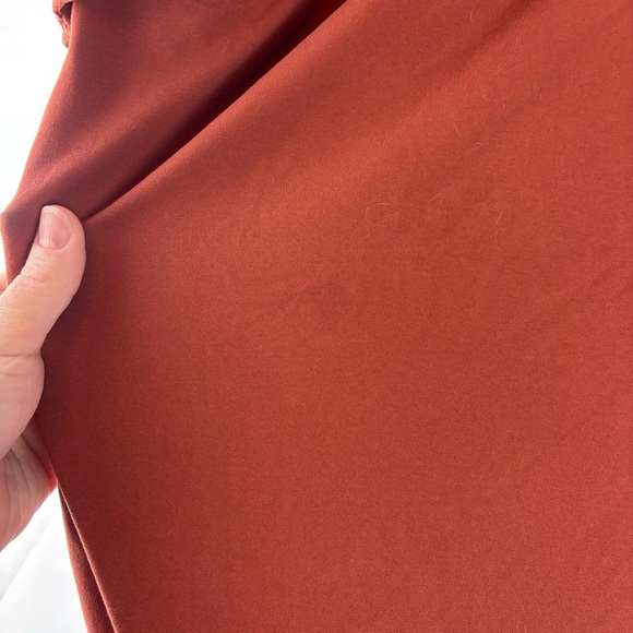 Boutique Athleisure Rust red Long Sleeve Hooded butter soft Dress in L - Picture 11 of 14